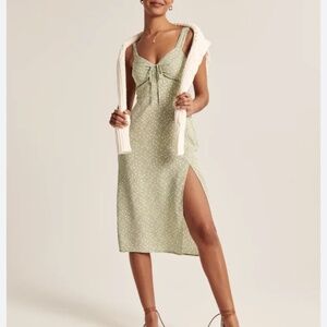 Abercrombie & Fitch Green Tie Dress